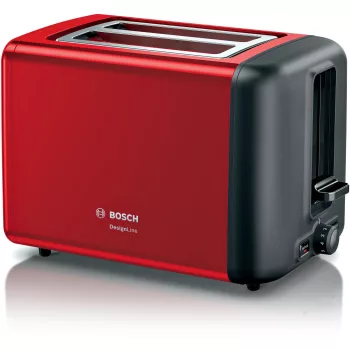  Bosch TAT3P424 kenyérpirító, 2 szeletes, DesignLine, vörös