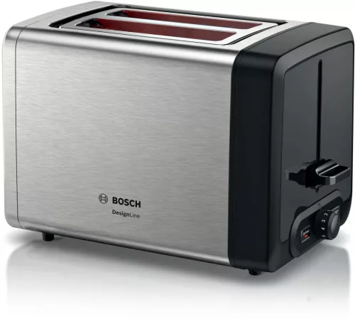 BOSCH TAT4P420 Kompakt kenyérpirító | DesignLine | 970 W | Nemesacél