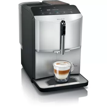   SIEMENS TF303E01 Teljesen automata kávéfőző |  EQ300 |  Ezüst/Fekete | Kivehető víztartály | 15 bar
