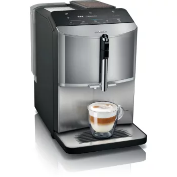   SIEMENS TF305E04 Teljesen automata kávéfőző |  EQ300 |  Titán/Fekete | Kivehető víztartály | 15 bar
