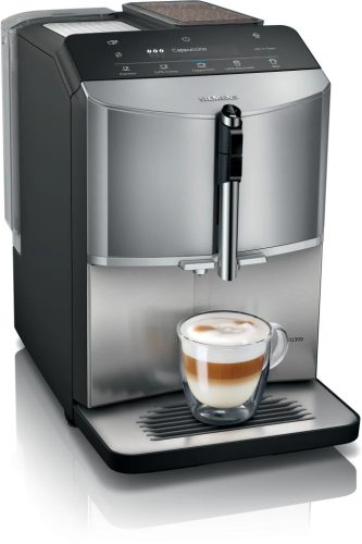 SIEMENS TF305E04 Teljesen automata kávéfőző |  EQ300 |  Titán/Fekete | Kivehető víztartály | 15 bar