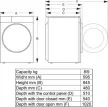 Hisense WF3S8043BW3 Elöltöltős mosógép