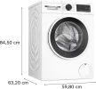 BOSCH WGG2540NBY Serie|6 Elöltöltős mosógép  