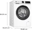 BOSCH WGJ24401BY Serie|6 Elöltöltős mosógép  