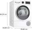 BOSCH WQG243DMBY Serie|6 Hőszívattyús szárítógép  