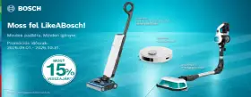 Egy menet, tiszta padló – Bosch 15% visszatérítés