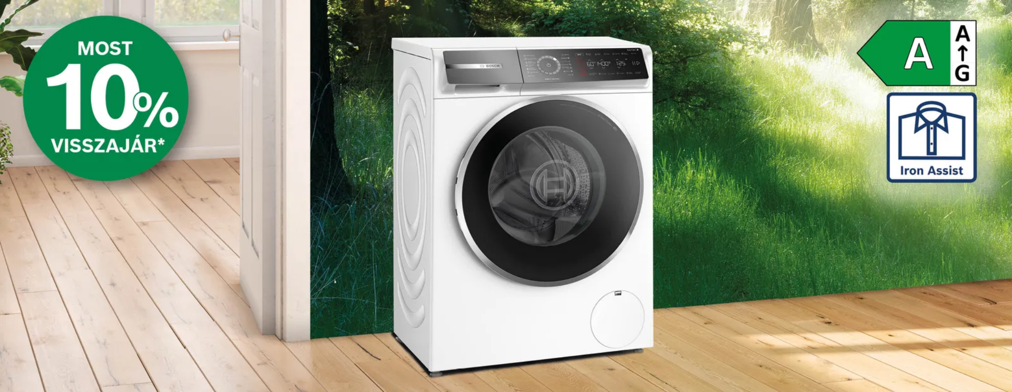 Bosch mosógépek 10% pénzvisszatérítéssel